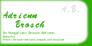 adrienn brosch business card